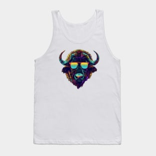 Buff Up Your Brains: The Bison Bookworm! Tank Top